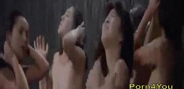  Asian chicks gets their pussy lick and fuck-5min